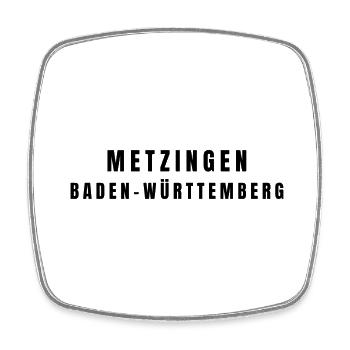 Backnang, Baden-Württemberg - Magnet carré - blanc - Devant