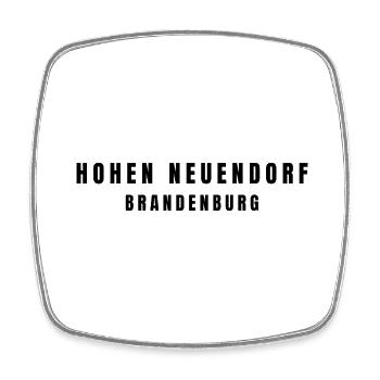 Hohen Neuendorf Brandenburg - Viereckiger Kühlschrankmagnet - Weiß - Vorne