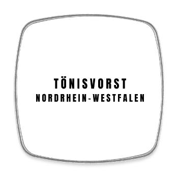 Tönisvorst, Rhénanie-du-Nord-Westphalie - Magnet carré - blanc - Devant