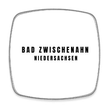Bad Zwischenahn, Basse-Saxe - Magnet carré - blanc - Devant