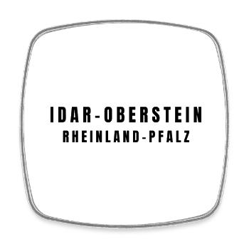 Idar-Oberstein, Rhineland-Palatinate - Square fridge magnet - white - Front