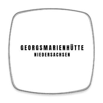 Georgsmarienhütte Niedersachsen - Viereckiger Kühlschrankmagnet - Weiß - Vorne
