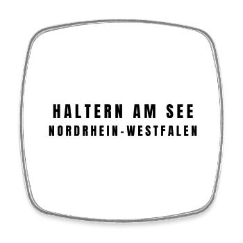 Haltern am See, North Rhine-Westphalia - Square fridge magnet - white - Front