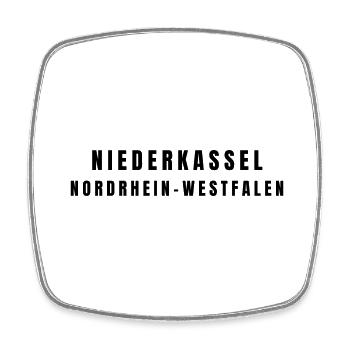 Niederkassel Rhénanie-du-Nord-Westphalie - Magnet carré - blanc - Devant