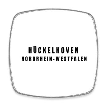 Hückelhoven, Rhénanie-du-Nord-Westphalie - Magnet carré - blanc - Devant