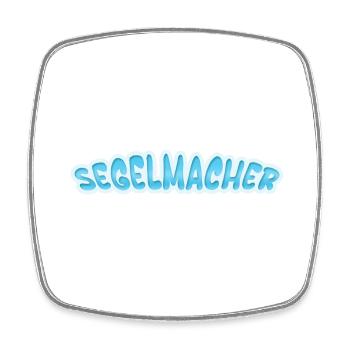 Segelmacher Segelmacher - Viereckiger Kühlschrankmagnet - Weiß - Vorne