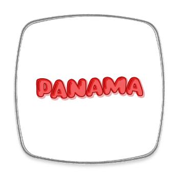 Panama as a holiday - Square fridge magnet - white - Front