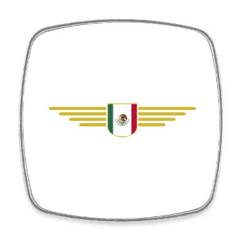 Mexico T-Shirt Design Culture & Tradition - Square fridge magnet - white - Front
