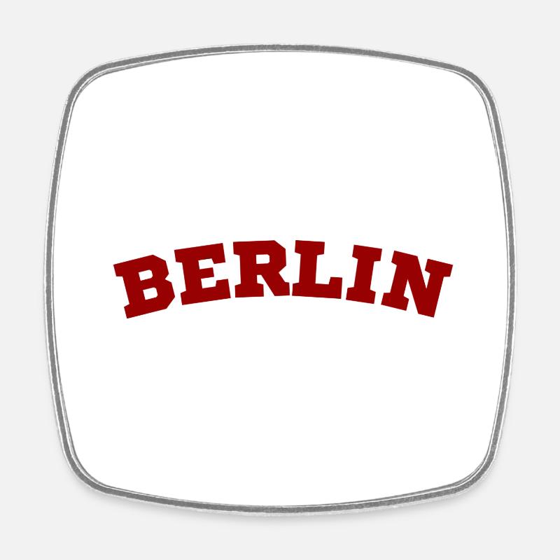 Berlin - Square fridge magnet - white