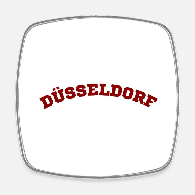 Dusseldorf - Square fridge magnet - white