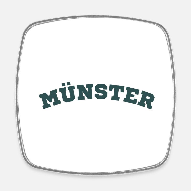 Minster - Square fridge magnet - white