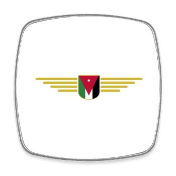 Jordan Amman Fan Outfit T-Shirt Design Gift - Magnet carré - blanc - Devant