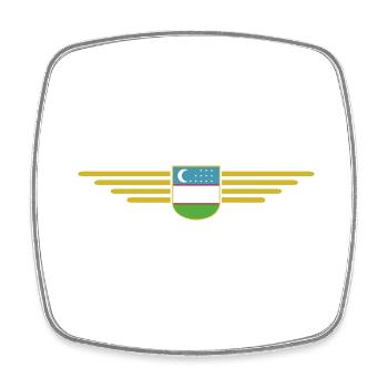 Usbekistan T-Shirt – Stolz und Kultur - Viereckiger Kühlschrankmagnet - Weiß - Vorne