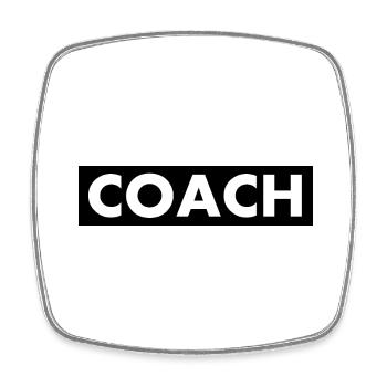 COACH - Square fridge magnet - white - Front