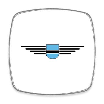 Botswana T-Shirt für Fans - Viereckiger Kühlschrankmagnet - Weiß - Vorne