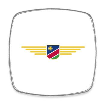 Namibia T-Shirt für Fans und Reisende - Viereckiger Kühlschrankmagnet - Weiß - Vorne