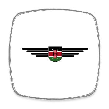 Nairobi Design für Kenia-Liebhaber - Viereckiger Kühlschrankmagnet - Weiß - Vorne