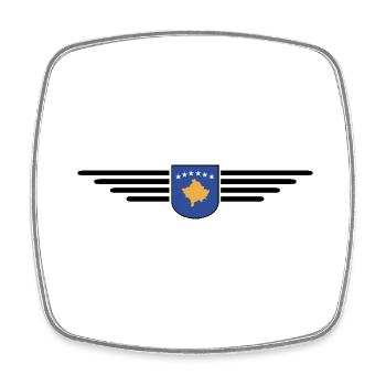 Conception du t-shirt Kosovo Fan - Magnet carré - blanc - Devant