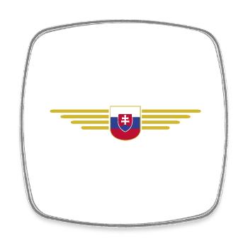 I Love Slovakia, Elegance Style Design T-Shirt - Square fridge magnet - white - Front