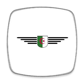 Algeria Design – Fierté de l’Afrique du Nord - Magnet carré - blanc - Devant