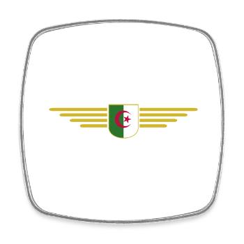 Algeria Design – Fierté de l’Afrique du Nord - Magnet carré - blanc - Devant