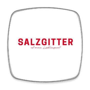Salzgitter T-Shirt – Perfekt für Fans - Viereckiger Kühlschrankmagnet - Weiß - Vorne