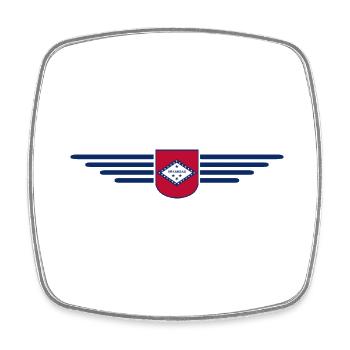 Arkansas Fan T-Shirt – Nature & Culture - Square fridge magnet - white - Front