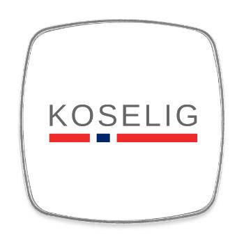 Cozy Norway - Square fridge magnet - white - Front
