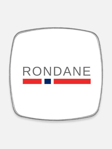 Rondane Norwegen - Viereckiger Kühlschrankmagnet - Weiß