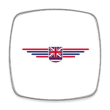 Hawaii Fan T-Shirt – Aloha-Style - Viereckiger Kühlschrankmagnet - Weiß - Vorne