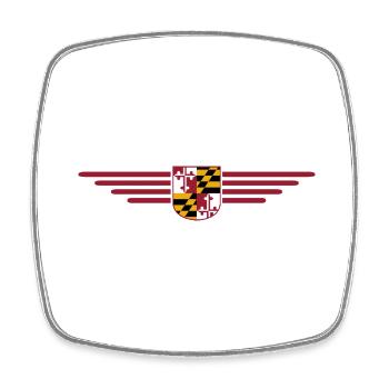 Maryland Fan T-Shirt – Perfekt für Fans! - Viereckiger Kühlschrankmagnet - Weiß - Vorne
