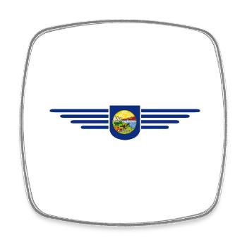 Montana Fan T-Shirt – Parfait pour les fans ! - Magnet carré - blanc - Devant