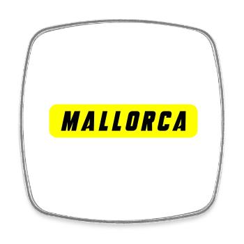 Majorca - Square fridge magnet - white - Front