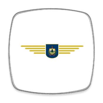 Vermont Fan Shirt – Pure Nature - Square fridge magnet - white - Front