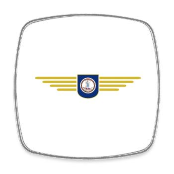 Virginia Fan Shirt – American Spirit - Square fridge magnet - white - Front