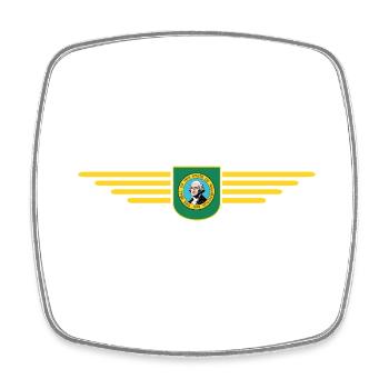 Washington Fan Shirt – Hauptstadt-Stil - Viereckiger Kühlschrankmagnet - Weiß - Vorne