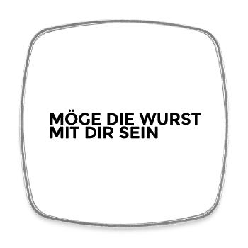 möge die wurst mit dir sein - Viereckiger Kühlschrankmagnet - Weiß - Vorne