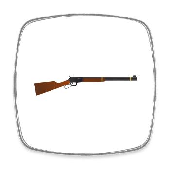 cowboy ranger rancher sheriff horse wester - Viereckiger Kühlschrankmagnet - Weiß - Vorne