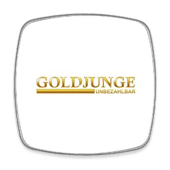golden boy - Magnet carré - blanc - Devant