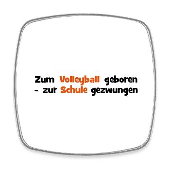 Volleyball - Viereckiger Kühlschrankmagnet - Weiß - Vorne