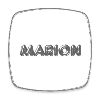 Marion name first name name day - Square fridge magnet - white - Front
