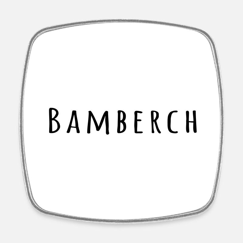 Bamberg amatica - Viereckiger Kühlschrankmagnet - Weiß