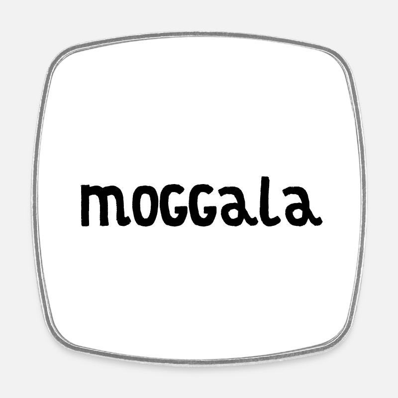 Moggala lapin - Magnet carré - blanc