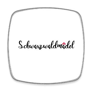 Schwarzwaldmädel - Viereckiger Kühlschrankmagnet - Weiß - Vorne