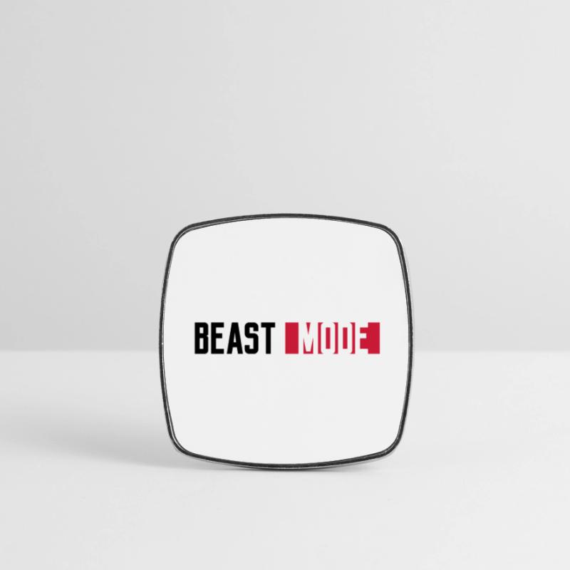 logo monster mode on schalter beast button switch Viereckiger Kühlschrankmagnet