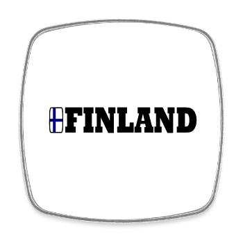 Finnland - Viereckiger Kühlschrankmagnet - Weiß - Vorne