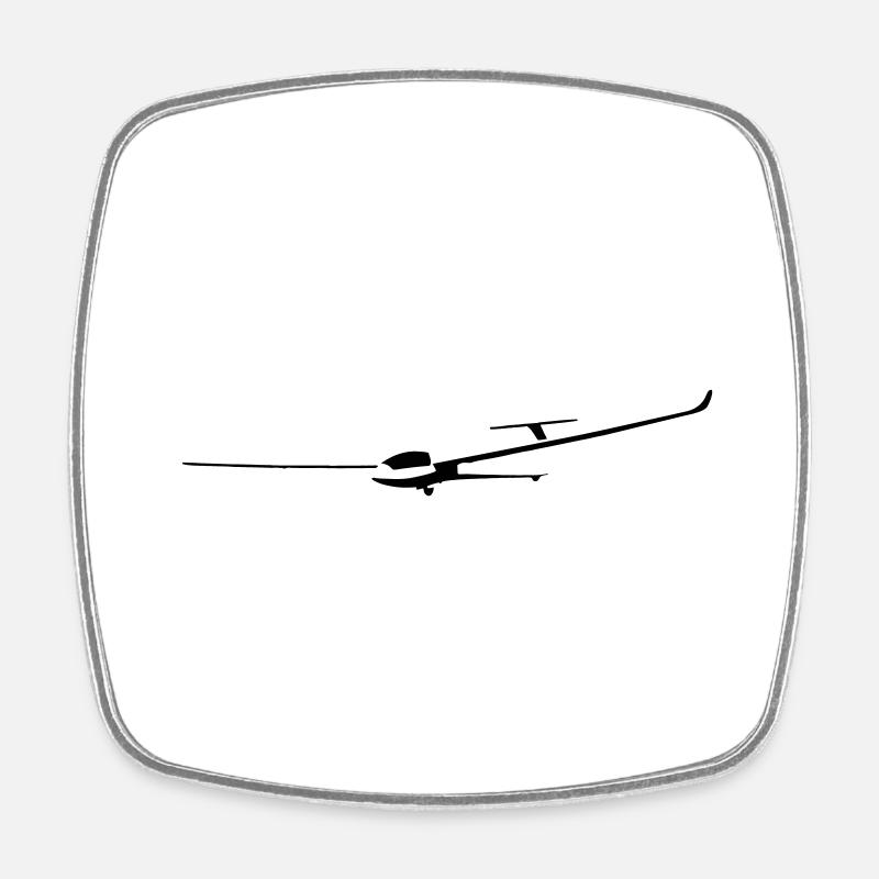 ls7 Glider Gliding Glider Pilot Pilot - Square fridge magnet - white