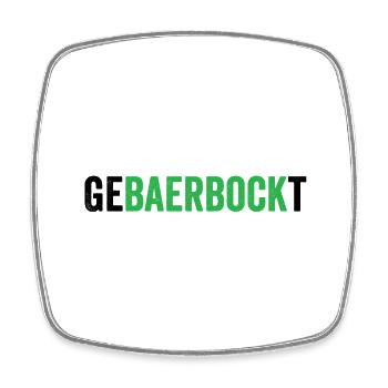 Gebaerbockt Grüne - Viereckiger Kühlschrankmagnet - Weiß - Vorne