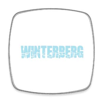 WINTERBERG - Viereckiger Kühlschrankmagnet - Weiß - Vorne