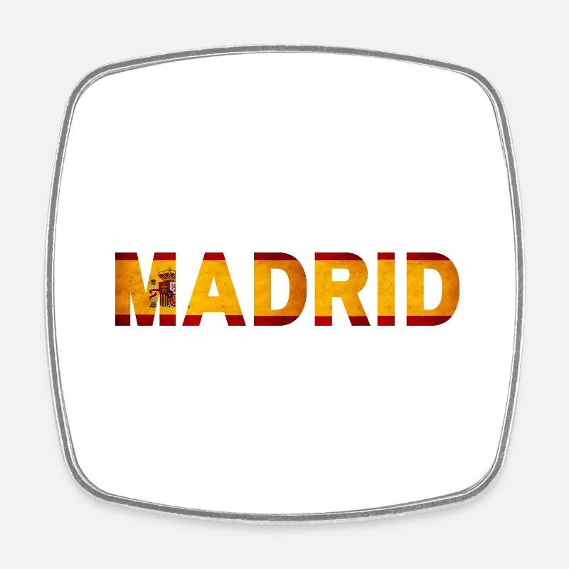 Madrid - Magnet carré - blanc